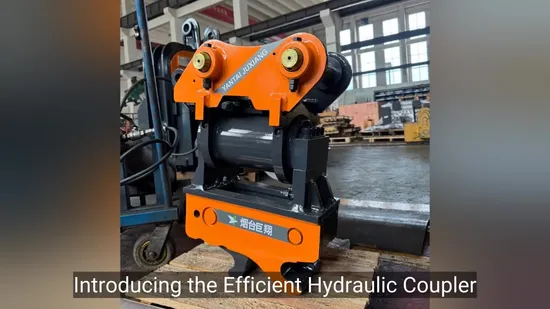 Durable Quick Hitch Adapter Tilt Type for Small Excavator Attachments and Buckets