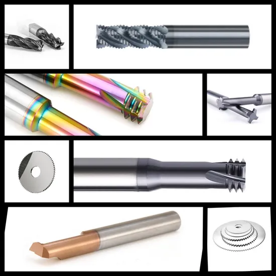 Powerful Chip Removal Oil Groove Side Oblique End Milling Cutter for High Temperature Alloy Cutting