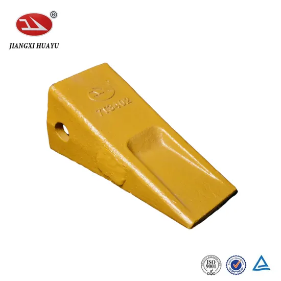 Komatsu Wide Solid Yellow Forging Excavator Bucket Teeth 