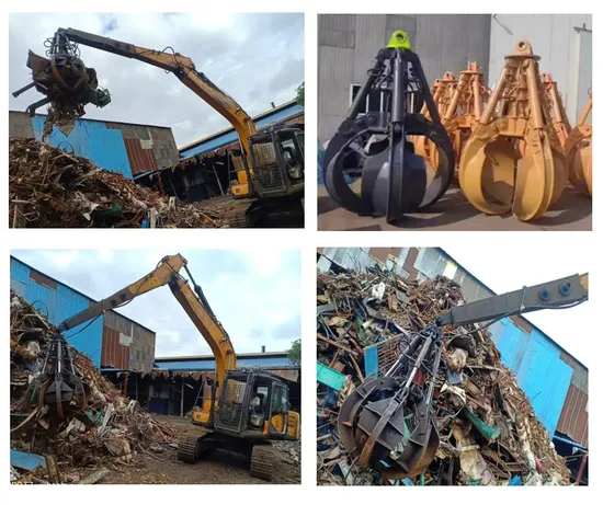 Volvo /Caterpillar/ Komatsu/Doosan/Hitachi/ Sumitomo /Jcb/Liebherr/Case CE/Excavator Grapple/Pulverizer/ Shearcompactor/Crusher/Screener/Sleeper Changer/Bucket 