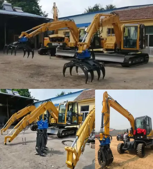 Volvo /Caterpillar/ Komatsu/Doosan/Hitachi/ Sumitomo /Jcb/Liebherr/Case CE/Excavator Grapple/Pulverizer/ Shearcompactor/Crusher/Screener/Sleeper Changer/Bucket 