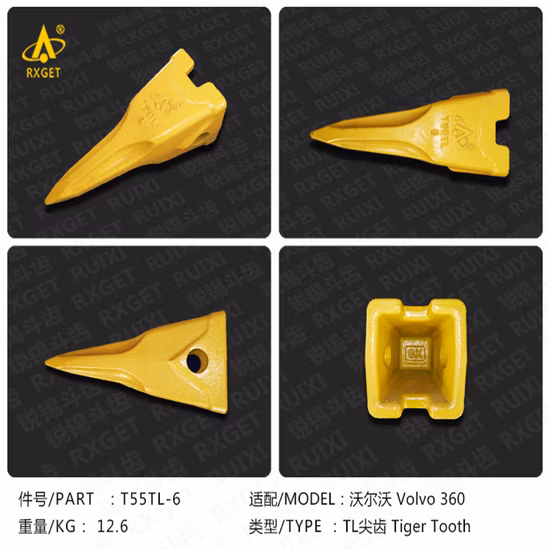 14537826 Volvo Ec460 Series Bucket Adapter, Excavator and Loader Bucket Digging Tooth and Adapter, Construction Machine Spare Parts